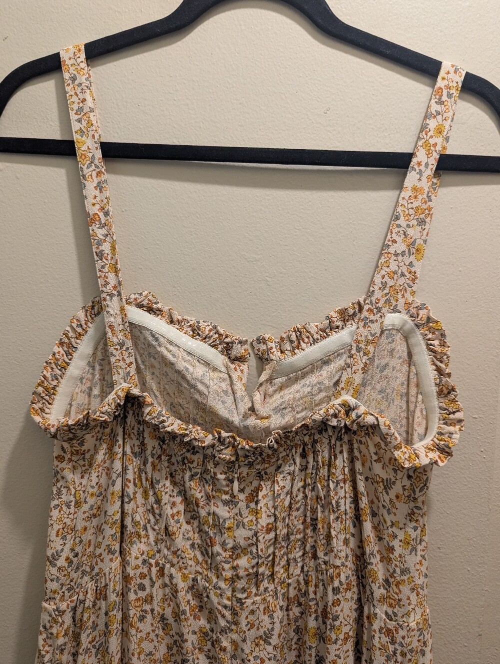 Madewell Pintuck Cami Jumpsuit in Blossoming Vines Floral Wide Leg - 8 - Picture 9 of 16